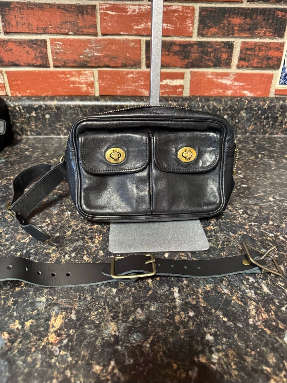 Coach Vintage Double Turnlock Belt Bag XS/S | Style 4221 | w/strap extenders